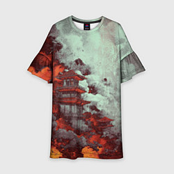 Детское платье Башня в облаках