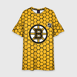 Детское платье Бостон Брюинз - желтые соты