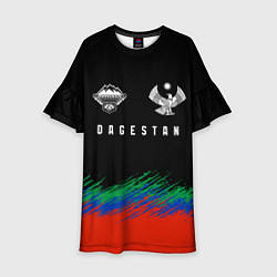 Платье клеш для девочки Dagestan, цвет: 3D-принт