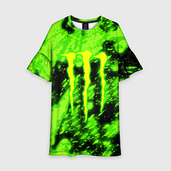 Детское платье Monster energy кислотное лого