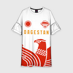 Платье клеш для девочки Dagestan sport red, цвет: 3D-принт