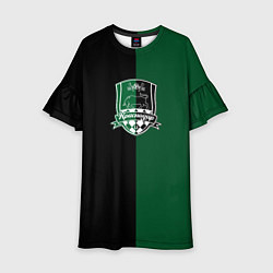 Платье клеш для девочки Черников - ФК Краснодар, цвет: 3D-принт