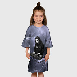 Платье клеш для девочки Bomes клавишник, цвет: 3D-принт — фото 2