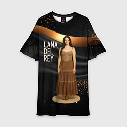 Платье клеш для девочки Lana Del Rey в ретро платье, цвет: 3D-принт
