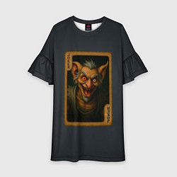 Платье клеш для девочки Сёкс: джокер, цвет: 3D-принт