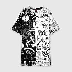 Детское платье Doom x liil peep pattern black