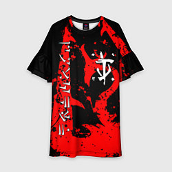 Платье клеш для девочки Doom dark age dragon, цвет: 3D-принт