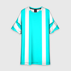 Детское платье Color blue white stripes