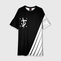 Детское платье Doom white geometry