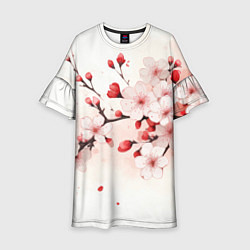 Детское платье Японская сакура