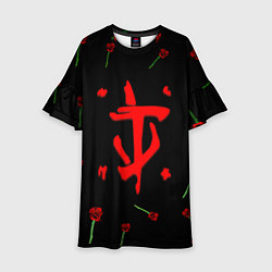 Детское платье Doom rose pattern