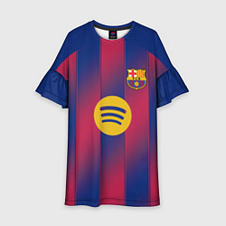 Платье клеш для девочки Барселона домашняя форма 2025 2026, цвет: 3D-принт