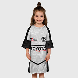 Платье клеш для девочки Тайота спортивный, цвет: 3D-принт — фото 2