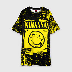 Платье клеш для девочки Nirvana smile 1987, цвет: 3D-принт