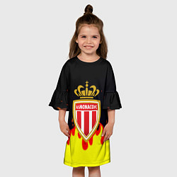 Платье клеш для девочки Monaco огненный стиль, цвет: 3D-принт — фото 2
