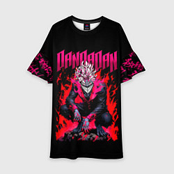 Платье клеш для девочки Дандадан, Окарун, цвет: 3D-принт