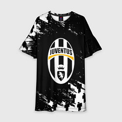 Платье клеш для девочки Ювентус пипл краски, цвет: 3D-принт