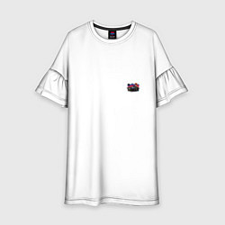 Платье клеш для девочки Mercedes amg, цвет: 3D-принт