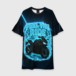 Детское платье Feel the ride неоновый мото