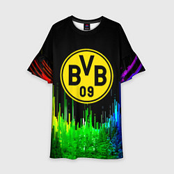 Платье клеш для девочки Borussia градиент текстура, цвет: 3D-принт