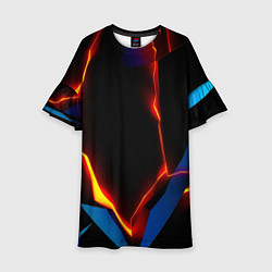 Детское платье Neon orange glow