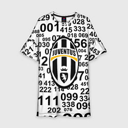 Платье клеш для девочки Ювентус числа, цвет: 3D-принт