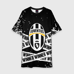 Платье клеш для девочки Juventus подедитель краски, цвет: 3D-принт