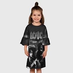 Платье клеш для девочки AC/DC, цвет: 3D-принт — фото 2
