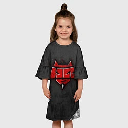 Платье клеш для девочки Hellraisers, цвет: 3D-принт — фото 2