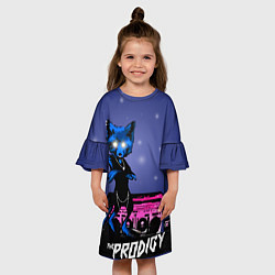 Платье клеш для девочки The Prodigy: Night Fox, цвет: 3D-принт — фото 2