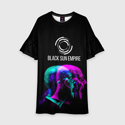 Платье клеш для девочки Black Sun Empire Rage, цвет: 3D-принт