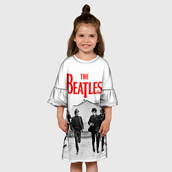 Платье клеш для девочки The Beatles: Break, цвет: 3D-принт — фото 2