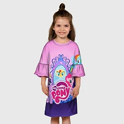 Платье клеш для девочки My Little Pony, цвет: 3D-принт — фото 2