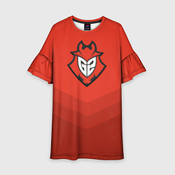 Платье клеш для девочки G2 eSports Uniform, цвет: 3D-принт