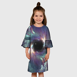 Платье клеш для девочки Star light space, цвет: 3D-принт — фото 2