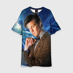 Платье клеш для девочки 11th Doctor Who, цвет: 3D-принт