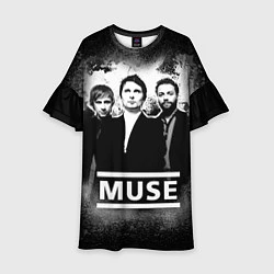 Платье клеш для девочки Muse, цвет: 3D-принт