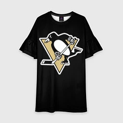 Платье клеш для девочки Pittsburgh Penguins: Crosby, цвет: 3D-принт