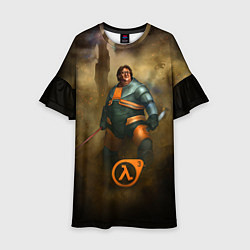 Платье клеш для девочки HL3: Gabe Newell, цвет: 3D-принт