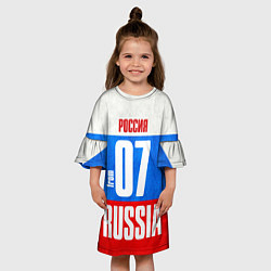 Платье клеш для девочки Russia: from 07, цвет: 3D-принт — фото 2