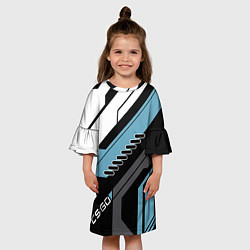 Платье клеш для девочки CS:GO Vulcan Style, цвет: 3D-принт — фото 2