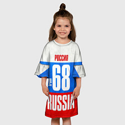 Платье клеш для девочки Russia: from 68, цвет: 3D-принт — фото 2