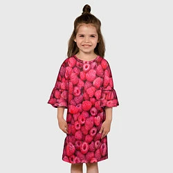 Платье клеш для девочки Малинки, цвет: 3D-принт — фото 2