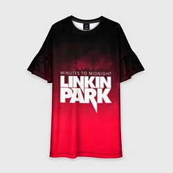 Платье клеш для девочки Linkin Park: Minutes to midnight, цвет: 3D-принт