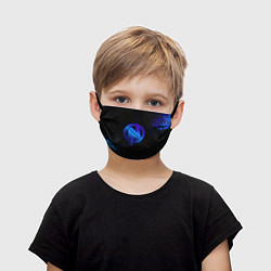 Маска для лица детская EnVyUs: Black collection, цвет: 3D-принт