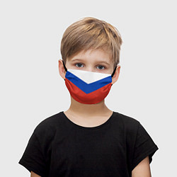 Маска для лица детская Российский триколор, цвет: 3D-принт