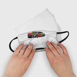 Маска для лица детская Автомобиль бмв, цвет: 3D-принт — фото 2