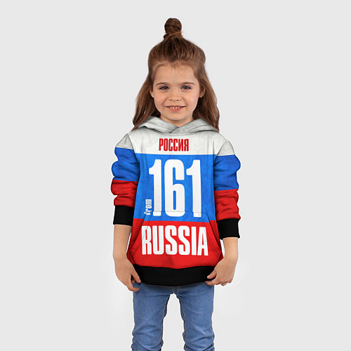 Детская толстовка Russia: from 161 / 3D-Черный – фото 4