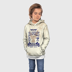 Толстовка-худи детская Moto t-shirt 1, цвет: 3D-белый — фото 2