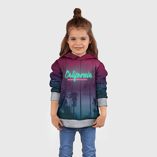 Детская толстовка California / 3D-Меланж – фото 4